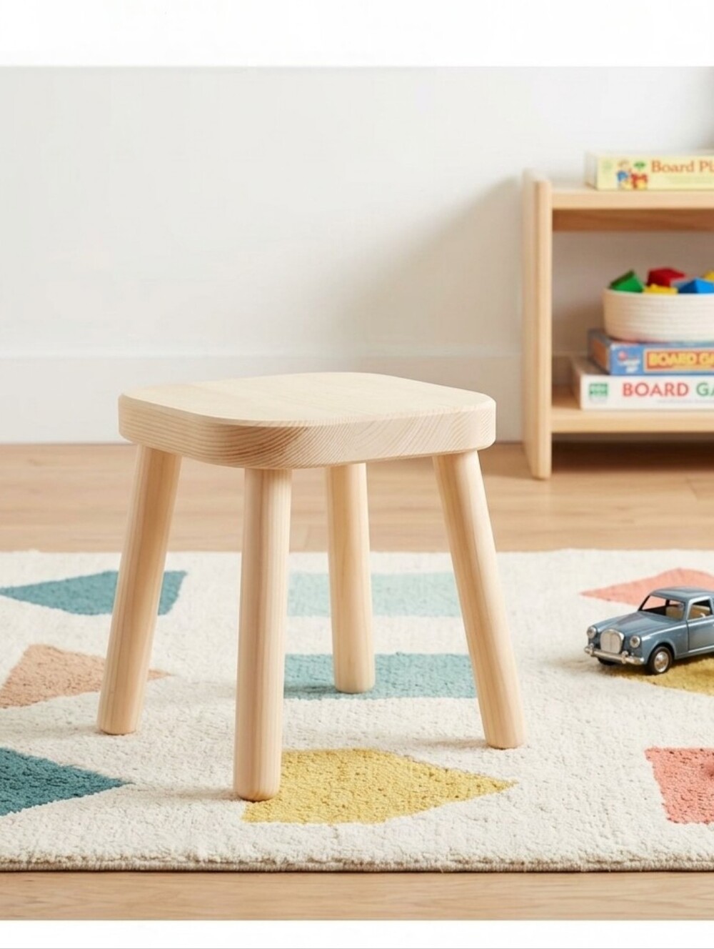 IKEA FLISAT Childrens Wooden Montessori Stool 402.735.93 2019 Version Solid Pine